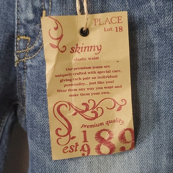 Children's Place 18 Months Toddler Denim Skinny Elastic Waist Jeans - Picture 7 of 7